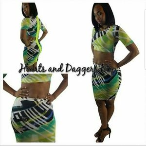 Neon 1 piece dress